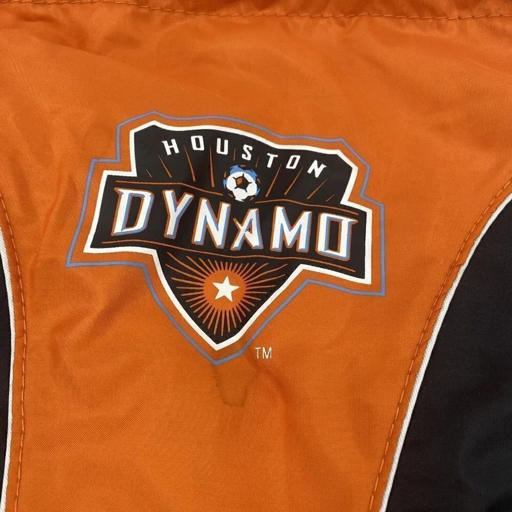 Houston Dynamo Drawstring Backpack Mesh Zipper Pockets & Lanyard